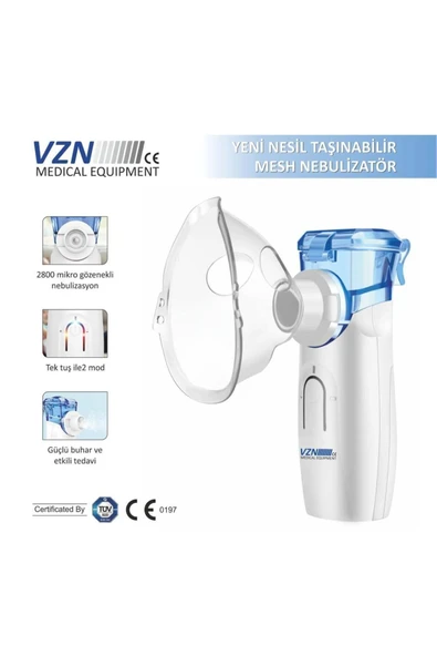 VZN Yeni Nesil Taşınabilir Mesh Nebülizatör Ys35 - Resim 3