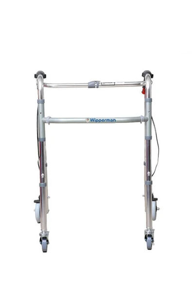 TURMED Tekerlekli Hasta Yürüteci Freli Katlanır Walker Tekerlekli Katlanır Yürüteç - Resim 3