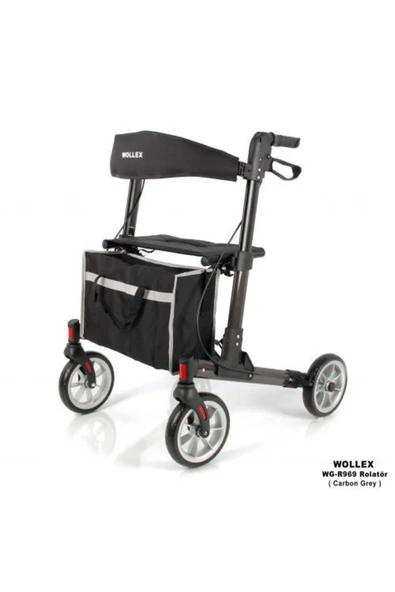 MEDİKALCİM Alüminyum Tekerlekli Rolatör Kırmızı ürün görseli