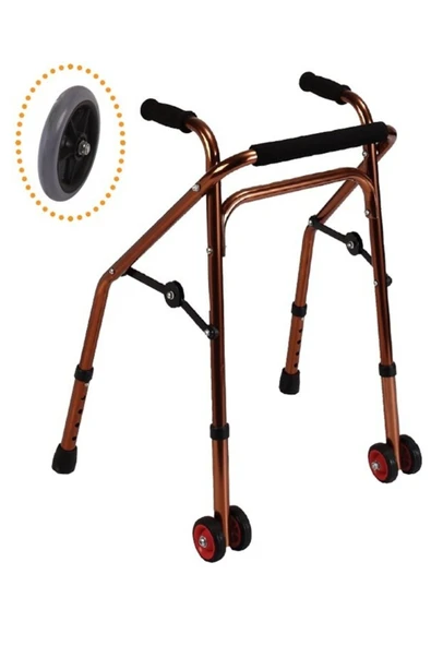 MEDİKALCİM Loco PR-445 Alüminyum Ters Walker Yürütec Hafif Hasta Yürüteci ürün görseli