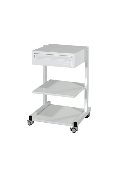 MEDİKALCİM Cihaz Arabası-Cihaz Sehpası Üç Raflı Çekmeceli ürün görseli