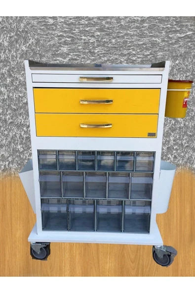 MEDİKALCİM İlaç Tedavi ve Acil Müdahale Arabası Çok Gözlü ürün görseli