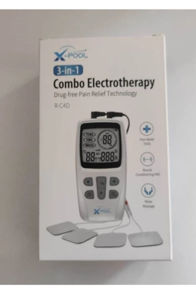 MEDİKALCİM X Pool Tens Ems Masaj Cihazı Fonksiyonel Kolay Kullanım 2 Kanal 22 Program - Resim 3