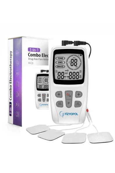 FİZYOPOL Tens Ems Masaj Cihazı Ve Kablolu Yedek Elektrod Tens 8'li ürün görseli