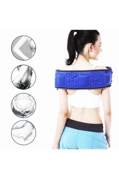 Elioure 5 Motorlu Titreşimli Masaj Kemeri Gobek Eritme Aleti Basen Karın - Resim 2