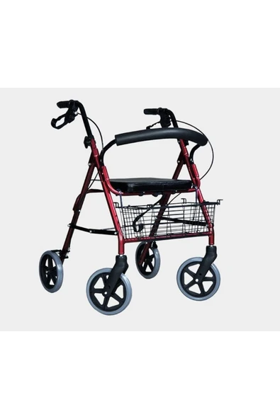 MEDİKALCİM Leo 347R Oturmalı Rollator Ayak Pedalli ürün görseli