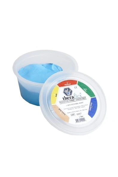 MEDİKALCİM Theraflex El Egzersiz Hamuru Mavi Renk 57 gr ürün görseli