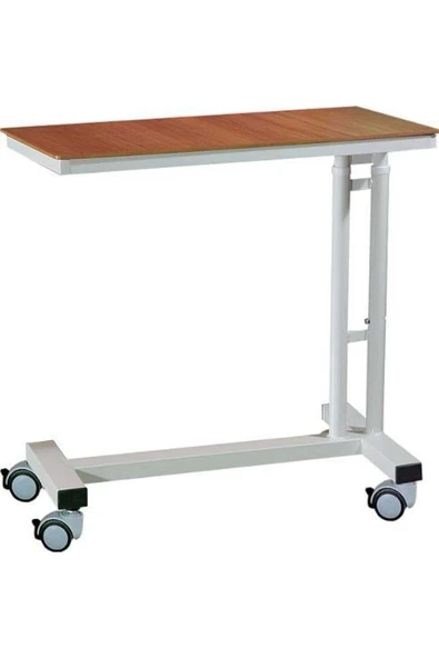 MEDİKALCİM E-273 Hasta Önü Amortisörlü Yemek Masası Üstü Ahşap Tabla ürün görseli