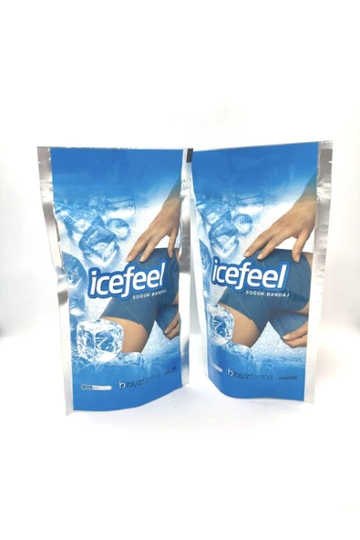 Icefeel 2adet (10CM X 2,6M) Kifidis Ağrı Hafifletici Mentollü Soğuk Bandaj - Resim 2