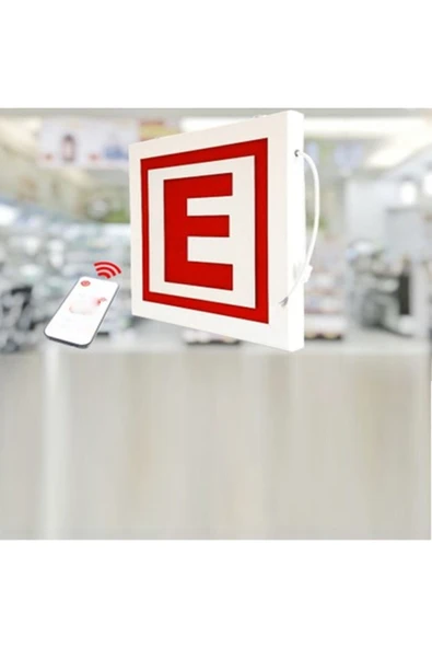CRN Eczane Led E-logo Ve Animasyonlu Papatya Açık Yazısı - Resim 3