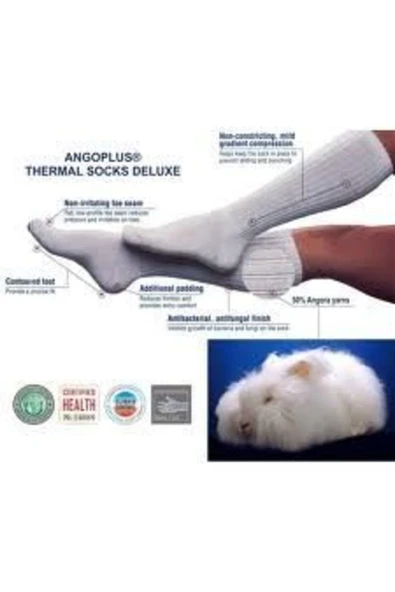 MEDİKALCİM Tavşan Yünü Çorabı - Resim 3