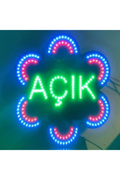 CRN Eczane Led E-logo Ve Animasyonlu Papatya Açık Yazısı - Resim 2