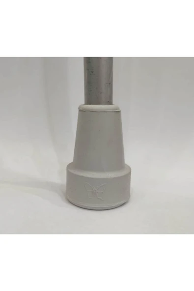 MEDİKALCİM Orijinal Baston Lastiği, Kanedyen Lastiği Gri Renk Çift (2 ADET) - Resim 2