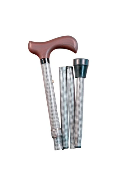 MEDİKALCİM Herdegen Siyah Beyaz Katlanabilir Baston 255819 ürün görseli