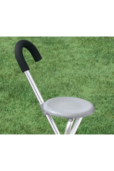 MEDİKALCİM WG-W911 Aluminyum Tabureli Baston - Resim 3