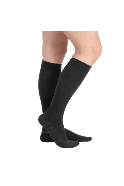 Wingmed Ccl2 Diz Altı Burnu Kapalı Varis Çorabı (Siyah) ürün görseli