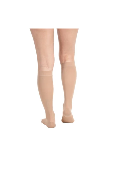 Wingmed Ccl 2 Diz Altı Burnu Açık Varis Çorabı (Bej) - Resim 3