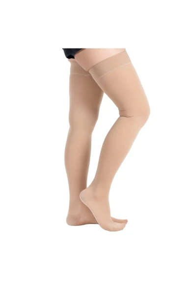 Wingmed Ccl2 Diz Üstü Burnu Kapalı Varis Çorabı (Bej) ürün görseli
