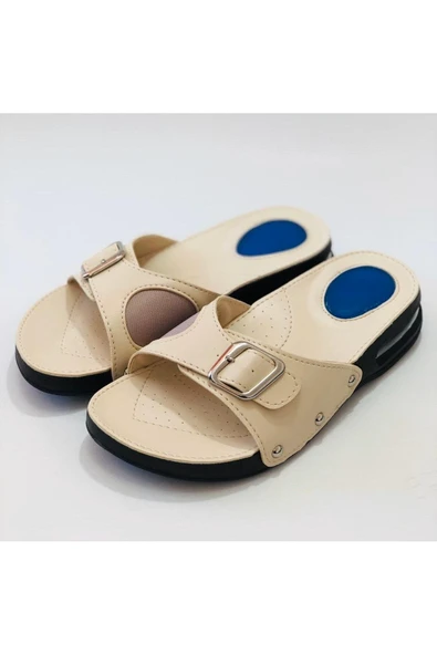 Icemen Silikon Jelli Topuk Dikeni Terliği-bej - Resim 2