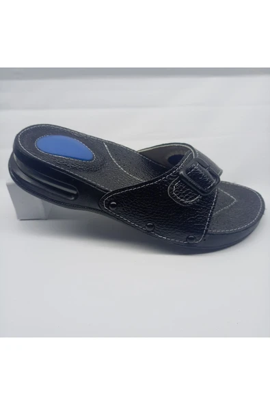 Yorulmam Vıxen Topuk Dıkenı Ortopedik Zenne Terlik 100%100 Hakiki Deri Terlik ürün görseli