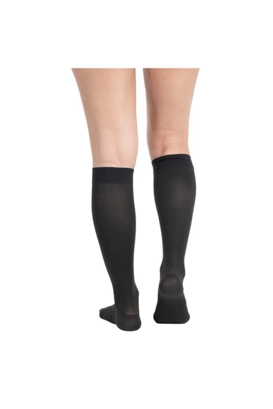 Wingmed Ccl2 Diz Altı Burnu Kapalı Varis Çorabı (Siyah) - Resim 2