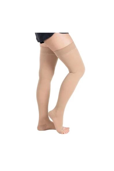 Wingmed Ccl2 Diz Üstü Burnu Açık Varis Çorabı Ten ürün görseli