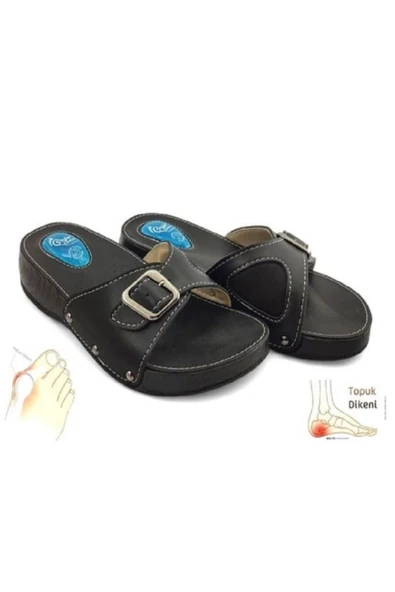 Icemen Silikon Jelli Ortopedik Topuk Dikeni Terliği Siyah 063 Vixen-1 ürün görseli