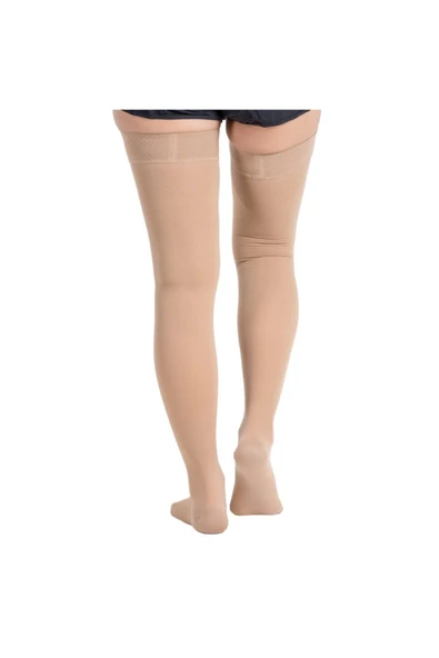 Wingmed Ccl2 Diz Üstü Burnu Kapalı Varis Çorabı (Bej) - Resim 3