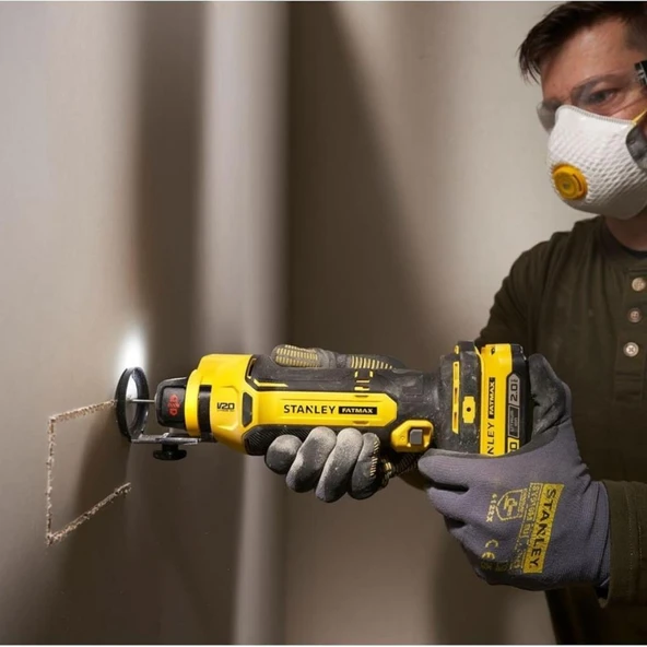 Stanley Fatmax V20 18V Akülü Alçıpan Frezesi (Akü Hariç) SFMCE200B-XJ - Resim 4