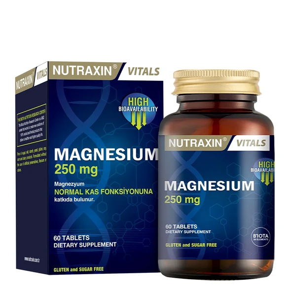 Nutraxin Magnesium 250 Mg 60 Tablet - 1