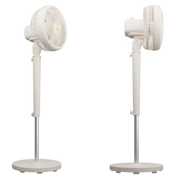 Everest Fan12 Dynabreeze 9'' 70 Watt 3 Hız Kademeli 2000RPM Çift Motorlu Vantilatör Krem Gold - Resim 3