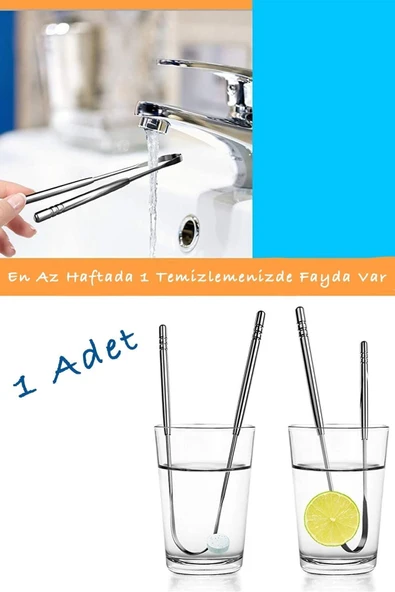 Curafloss Çelik Dil Temizleyici Gümüş Renk - 8