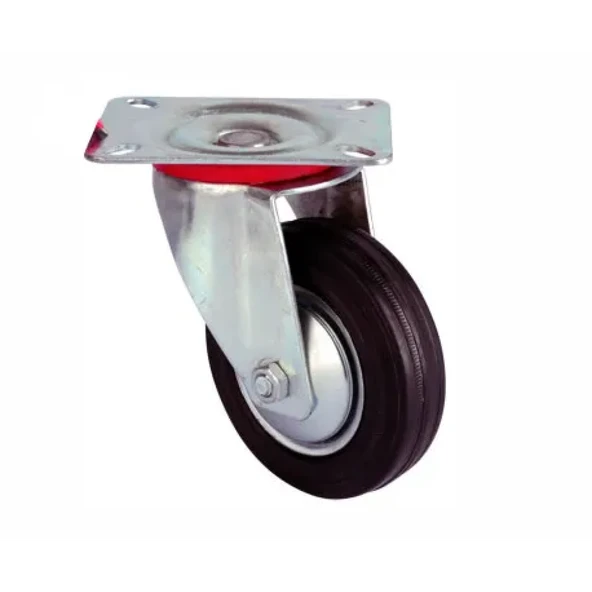 Servis Tekeri - Tablalı Siyah Döner - Çap 125 Mm ürün görseli