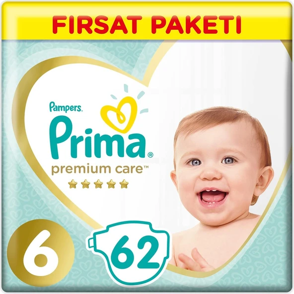 Prima Premium Care Bebek Bezi Fırsat Paketi 6 Beden 62 Adet - 2