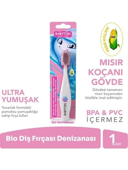 Babyton Bio Ultra Yumuşak Çocuk Diş Fırçası Denizanası - 2