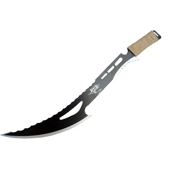 Dekoratif Azrail Kılıcı 70 Cm, Hasır İp Saplı, Keskin Değildir - 1