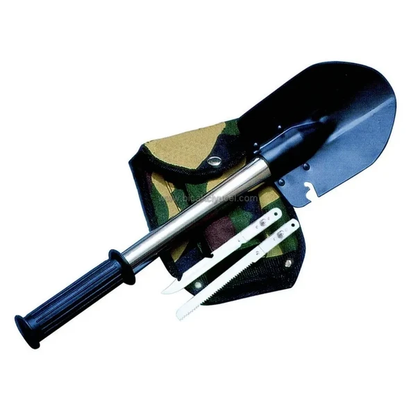 Kpx14 4 Lü Kamp Seti - Bıçak, Testere, Kürek, Balta - Kılıflı ürün görseli