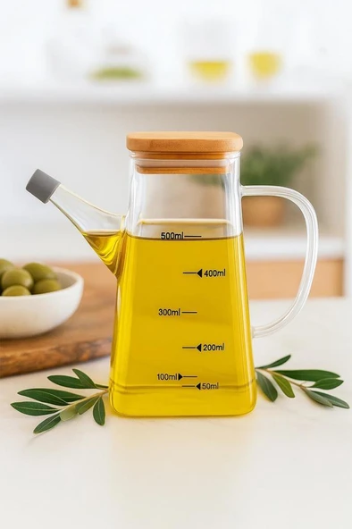 Bambum Rafa - Bambu Kapaklı Yağdanlık 550ml - Resim 3