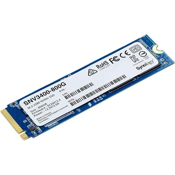 SYNOLOGY 800GB SNV3410-800G 3000-750MB/s M2 NVME NAS DİSKİ - 1