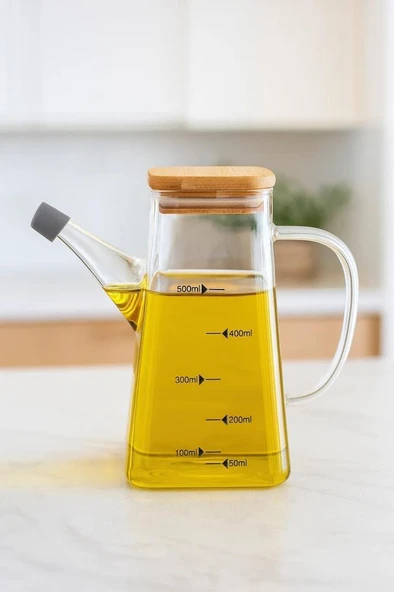 Bambum Rafa - Bambu Kapaklı Yağdanlık 550ml ürün görseli