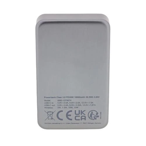 PATONA 9992 Premium Powerbank Clear 3.0 PD 20W Magnetic 15W - 5