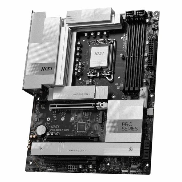 MSI Pro Z890-A WiFi DDR5 (9200MHz)OC M.2 HDMI/USB-C PCIe 5.0 1851P ATX Anakart - Resim 3