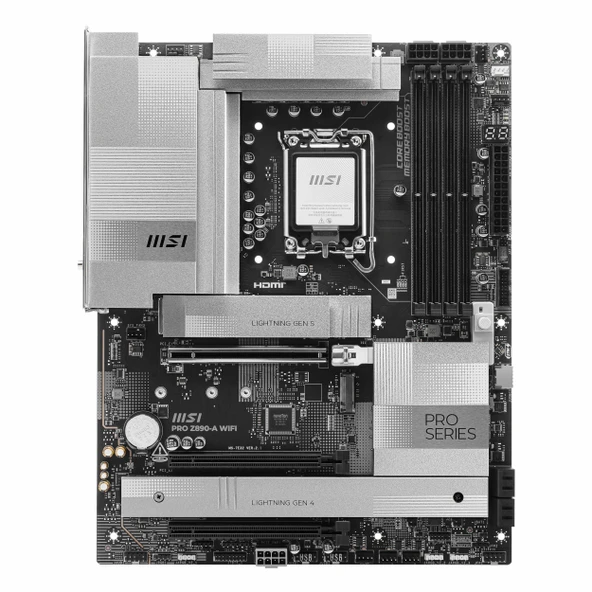 MSI Pro Z890-A WiFi DDR5 (9200MHz)OC M.2 HDMI/USB-C PCIe 5.0 1851P ATX Anakart - Resim 2