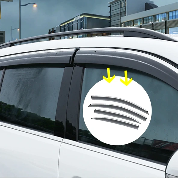 Toyota Corolla Sedan 2002 2005 Kromlu Cam Rüzgarlığı İthal - Resim 2