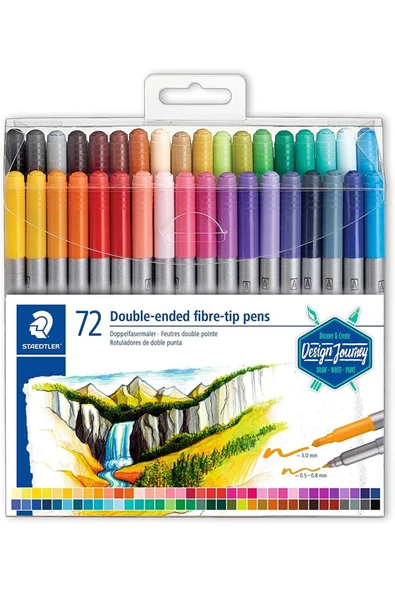 Staedtler  Double-Ended Fibre Pen 72'li