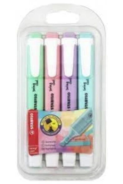 Stabilo  Swng Cool Pastel Fosforlu 4'lü - 1