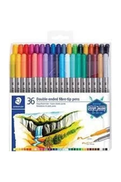 Staedtler  Double-Ended Fibre Pen 36'lı - 1