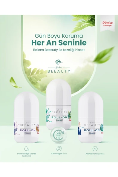 BALEN’S BEEAUTY ERKEK MINERAL SALT DEODORANT ROLL-ON * 50 ML - 3
