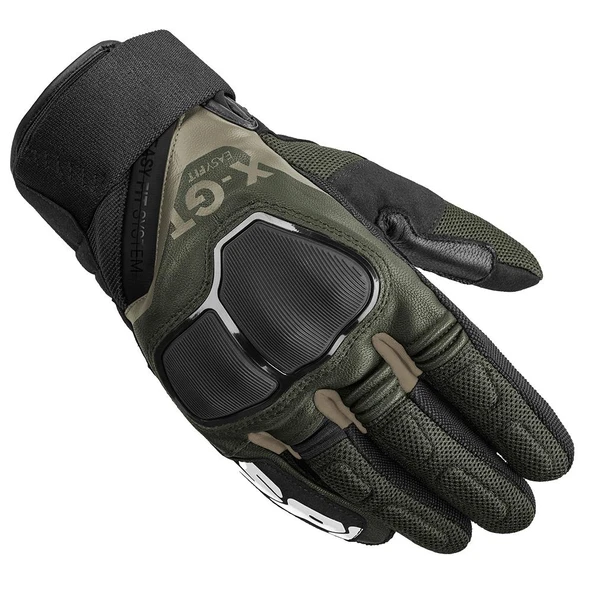 SPIDI X-GT DERİ ELDİVEN SİYAH HAKİ ürün görseli 1