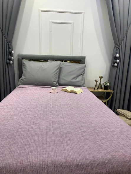 NİVEMESHOME LİLA 160X230 TEK PİKE ÖRTÜSÜ TEK KİŞİLİK - 2